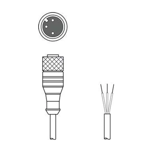 KD U-M12-3A-P1-150 Bağlantı Kablosu