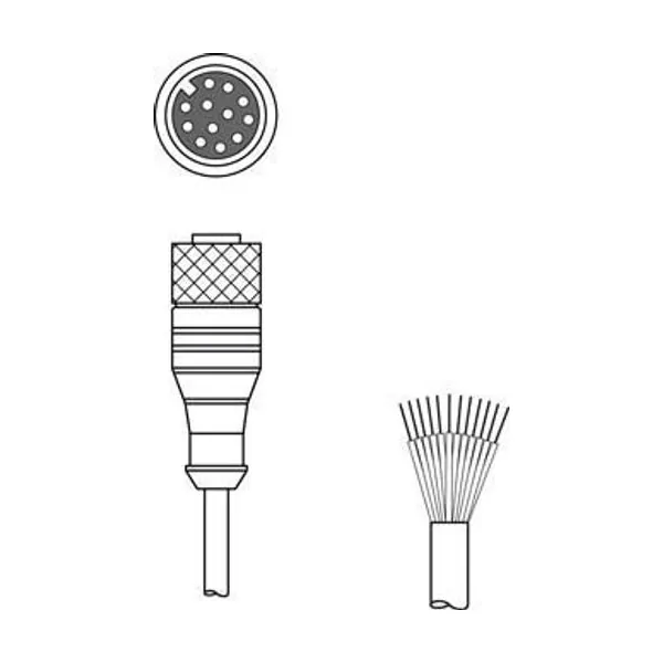 KD U-M12-CA-P1-100 Bağlantı Kablosu