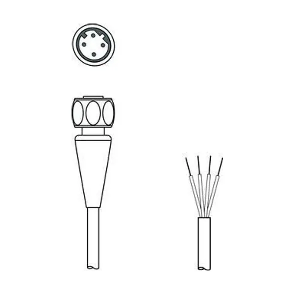 KS ET-M12-4A-T9-150-F+B Bağlantı Kablosu