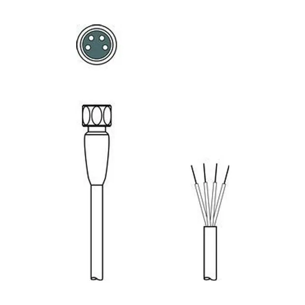 KD U-M8-4A-T0-100 F+B Bağlantı Kablosu