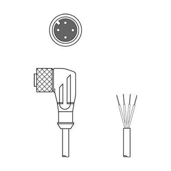 KD 05 U-M12-4W-V1-150 Bağlantı Kablosu
