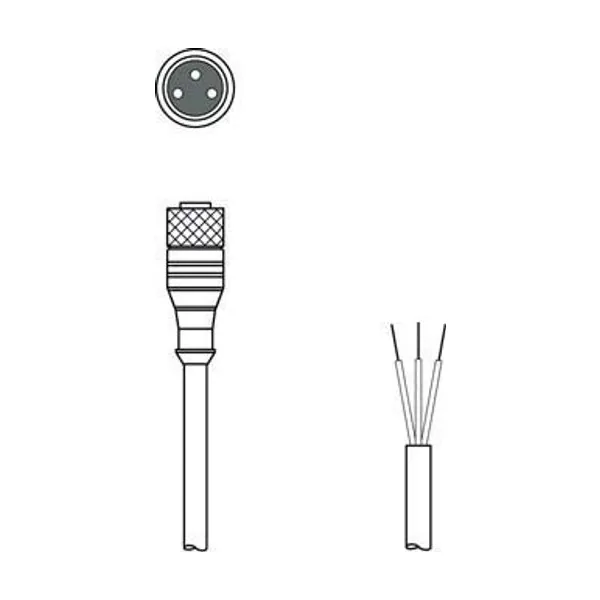 KD 05 U-M8-3A-P0-100 Bağlantı Kablosu