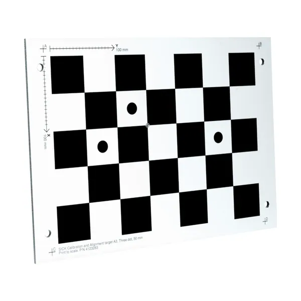 PALLOC alignment and calibration target A3
